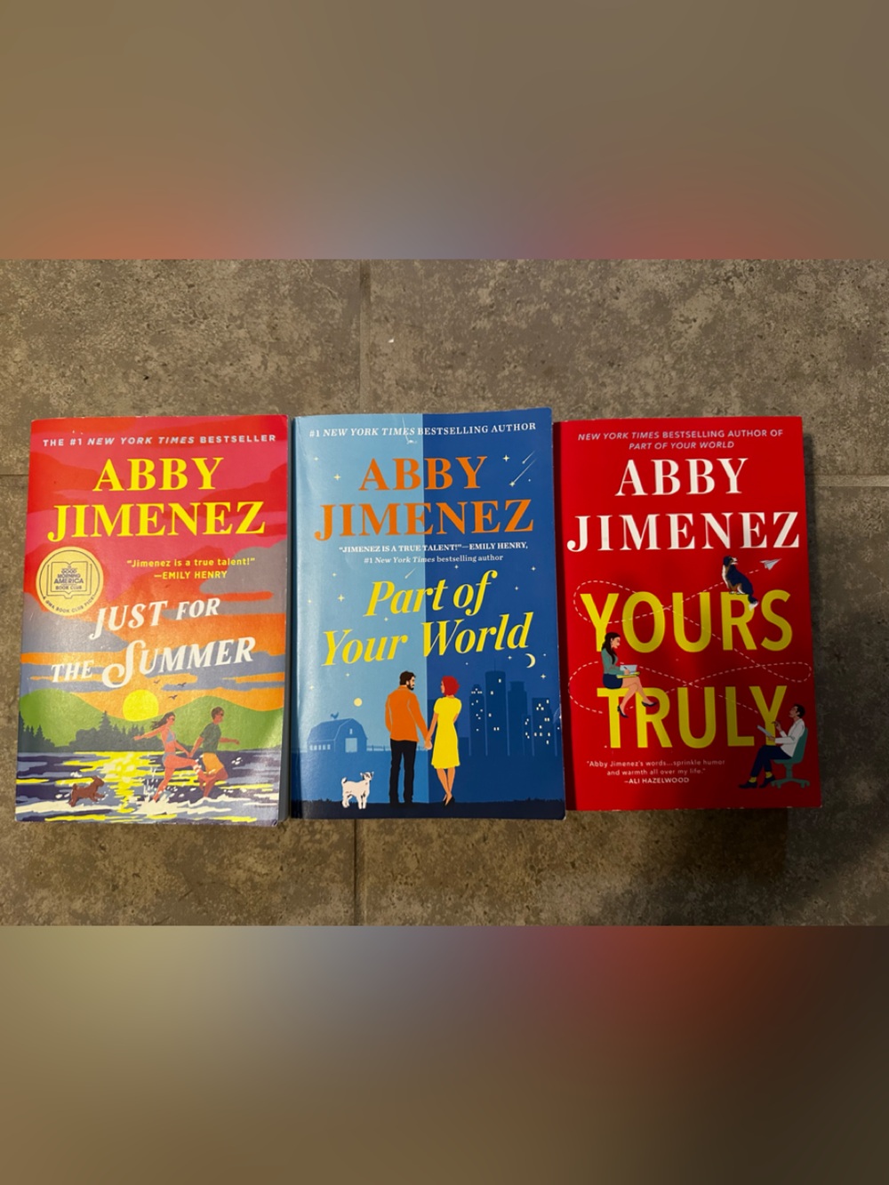 Paperback Book Set - Red, Blue, and Multicolor Covers